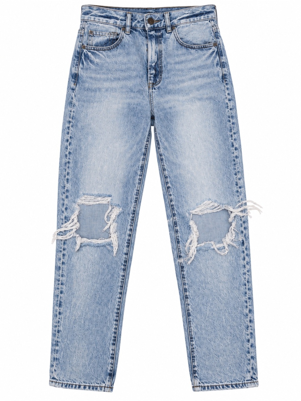 American Eagle Outfitters Light Blue Distressed Boyfriend Jeans